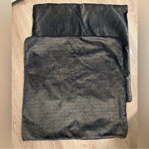 Blue Gold Pillow‎ Shams Zipper 22” Set of 2